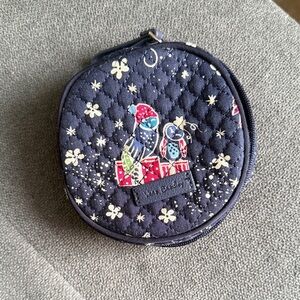 Vera Bradley Quilted Blue Coin Purse with Festive Accents